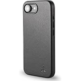 Snakehive Leather Case for iPhone 17e / iPhone 16e - Slim Protective Case - MagSafe Compatible - Dappled Black