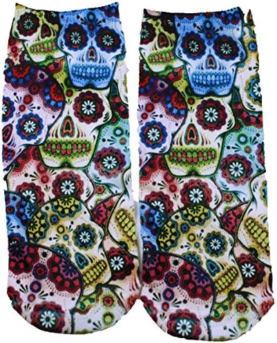 55 Supp. Colorful 3D Cartoon Printed Fashion Funny Illustration Short Tube Socks