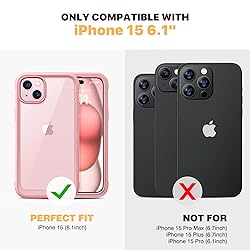 Diaclara Designed for iPhone 15 Case, Full Body