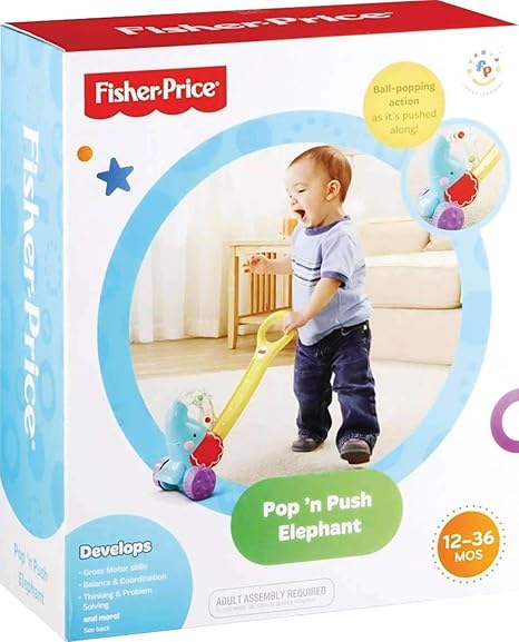fisher price pop n push elephant