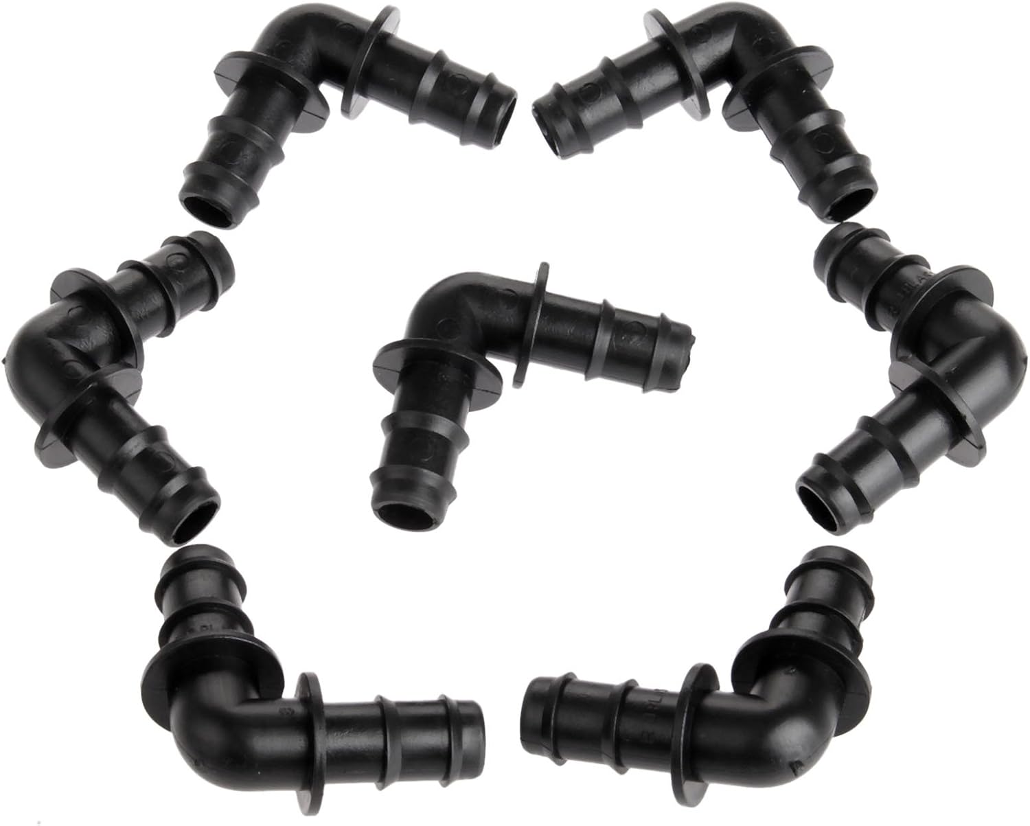 20Pcs 90 Degree Micro Drip Irrigation Pipe Fittings Garden Water Hose