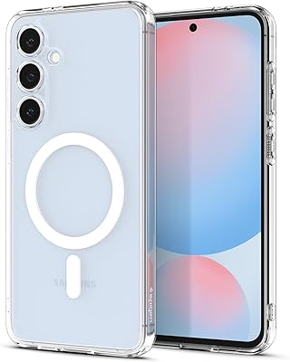 Spigen for Galaxy S24 FE Case, Ultra Hybrid MagFit [Anti-Yellowing] [Compatible with MagSafe] [Fast Wireless Charging] - White