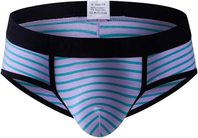 Amazon Meilaifushi ビキニ メンズ パンツ 下着 ストライプ ブリーフ セクシー Tバック ローライズ 男性下着 おしゃれ メンズビキニパンツ 通気性 メンズショーツ 柔らかい アンダーウェア 肌着 インナーパンツ 立体構造 抗菌 防臭 前閉じ ブリーフ 通販