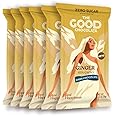 The Good Chocolate - Ginger Chocolate Bars, Zero Sugar, Lower Net Carb Snack, Lower Calorie, Vegan Chocolate Candy, 6 Bar Value Pack