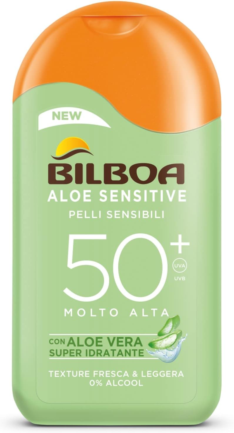 Bilboa Aloe Sensitive SPF 50+ High Sun Milk for Sensitive Skin 200ml