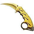 Tac Force TF-957GD Gold Aluminum Assist Open Gold Hawkbill Folding Pocket Knife