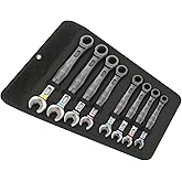 Wera 05020012001 Joker Set Imperial Combination Wrench-Set, 8 Pieces | Integrated limit stop and 30&deg; return angle mean fewer slips and no flipping the wrench in tight spots