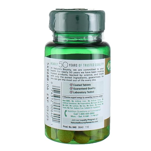NATURE’S BOUNTY VITAMIN B2-100 MG – 100 TABLETS