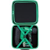 worfty Hard Brad Nailer Case for Metabo HPT 18V MultiVolt Compact Cordless Brad Nailer Kit(NT1850DG/NT1850DF), Case Only (Green)