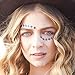 Tattify Bindi Festival Blue Diamond Colorful Temporary Face Rocks - Indie - Other Styles Available, Fashionable Temporary Rhinestone Gem Face Jewel Stickers