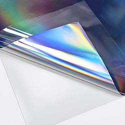 GIRAFVINYL Black Holographic Vinyl, 12" X 6ft