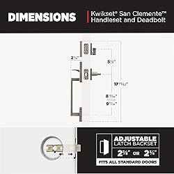 Kwikset San Clemente Front Door Lock Handle and