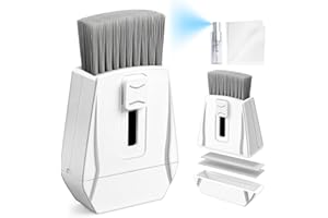 EDGLETE Keyboard Brush, Portable Keyboard Cleaner Soft Bristle Cleaning Brush, Safe Streak-Free Phone Screen Cleaner, Retractable Laptop Cleaning Kit for Computer MacBook PC iPad Camera Lens Monitor