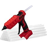 Mellif Cordless Hot Glue Gun Compatible with Milwaukee 18V Battery | Tool Only, Electric Melt Glue Gun w/ 20 0.43" Glue Sticks, Full Size, Fast Preheating, High Temp for Arts, Crafts, Decoration