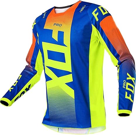 Summer Road Multicolor Long-Sleeved Pro Fox Cycling Jacket Downhill Motorcycle Clothing Cycling 