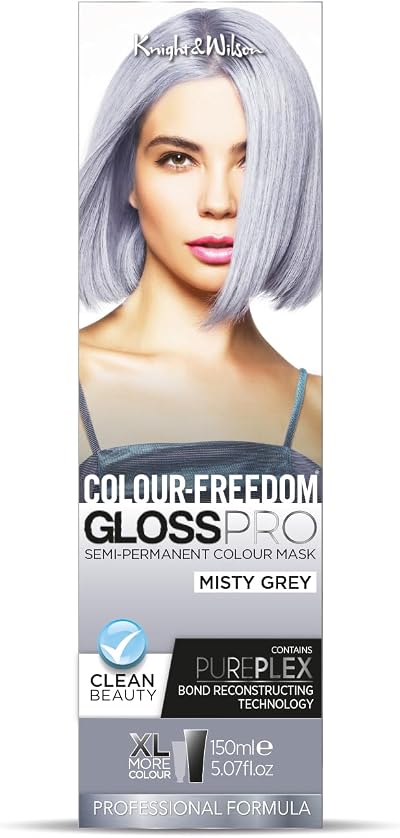 Knight & Wilson Colour Freedom Gloss Pro 150ml Misty Grey Semi-Permanent
