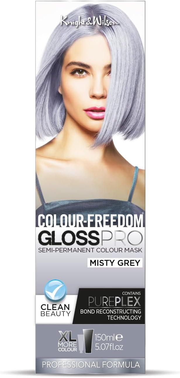 Knight & Wilson Colour Freedom Gloss Pro 150ml Misty Grey Semi-Permanent