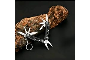 9-in-1 Mini Multi-Tool with Needle Nose Pliers Scissors, Compact No-Blade Handy Tool for Everyday Carry, Universal Small Gadg