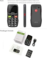 artfone C1 Unlocked Senior Big Button Mobile Phone with SOS 1400mAh Battery view 6