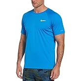 Nike Men's Dri-FIT UPF 40+ Hydroguard (US, Alpha, Small, Regular, Regular, Light Blue)
