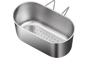Kitchen Multifunctional Water Basin 304 Stainless Steel Food Waste Basket Kitchenware Storage High-Efficiency Filtration Quic