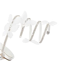VOZTOLLS Women's Rhinestone Crystal Butterfly High