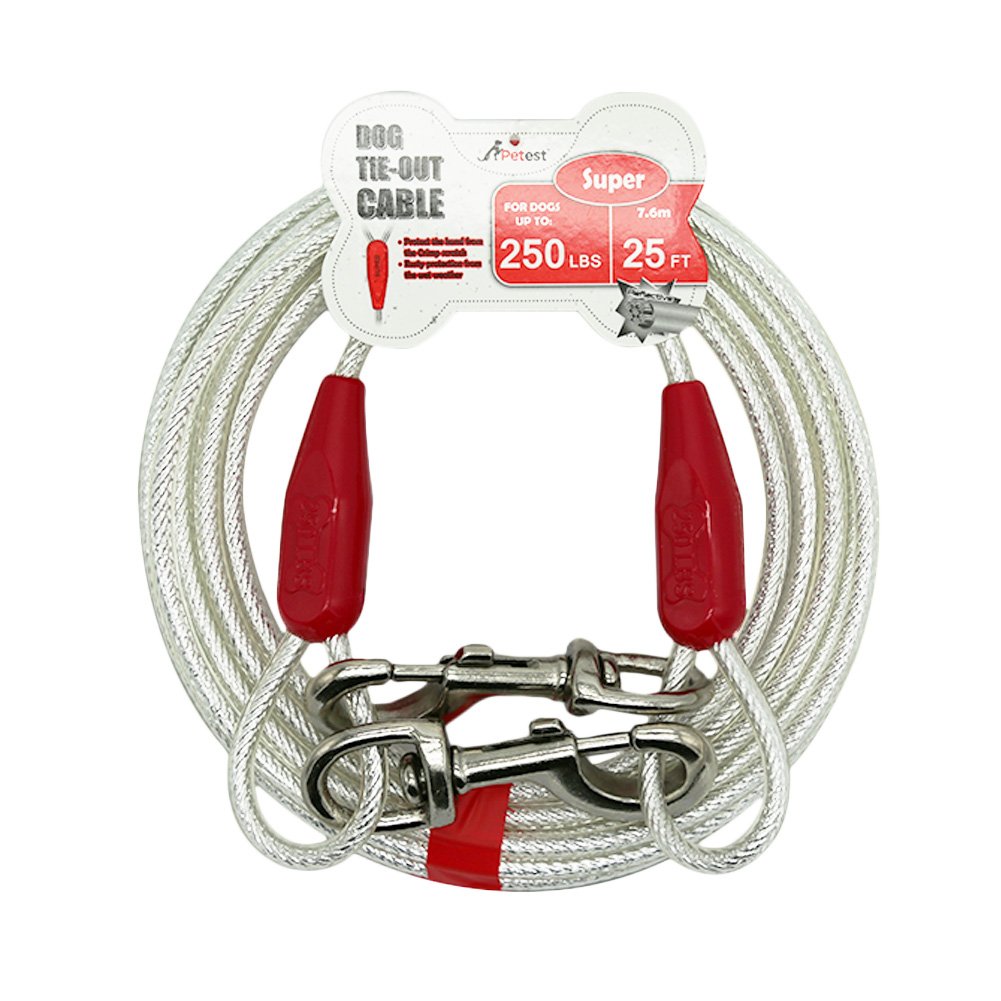 Photo 1 of Petest 25ft Reflective Tie-Out Cable for Super Dogs Up to 250 Pounds