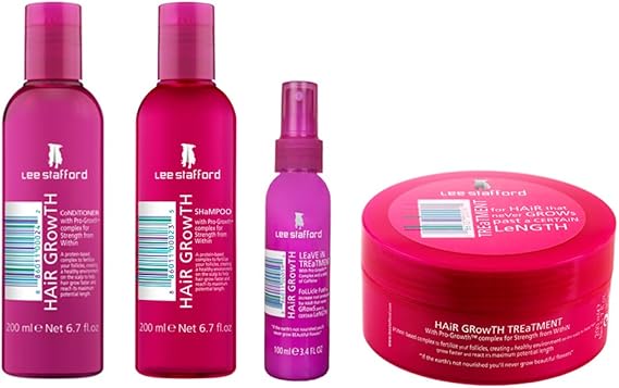 Lee Stafford Hair Growth Treatment Shampoo Conditioner Leave