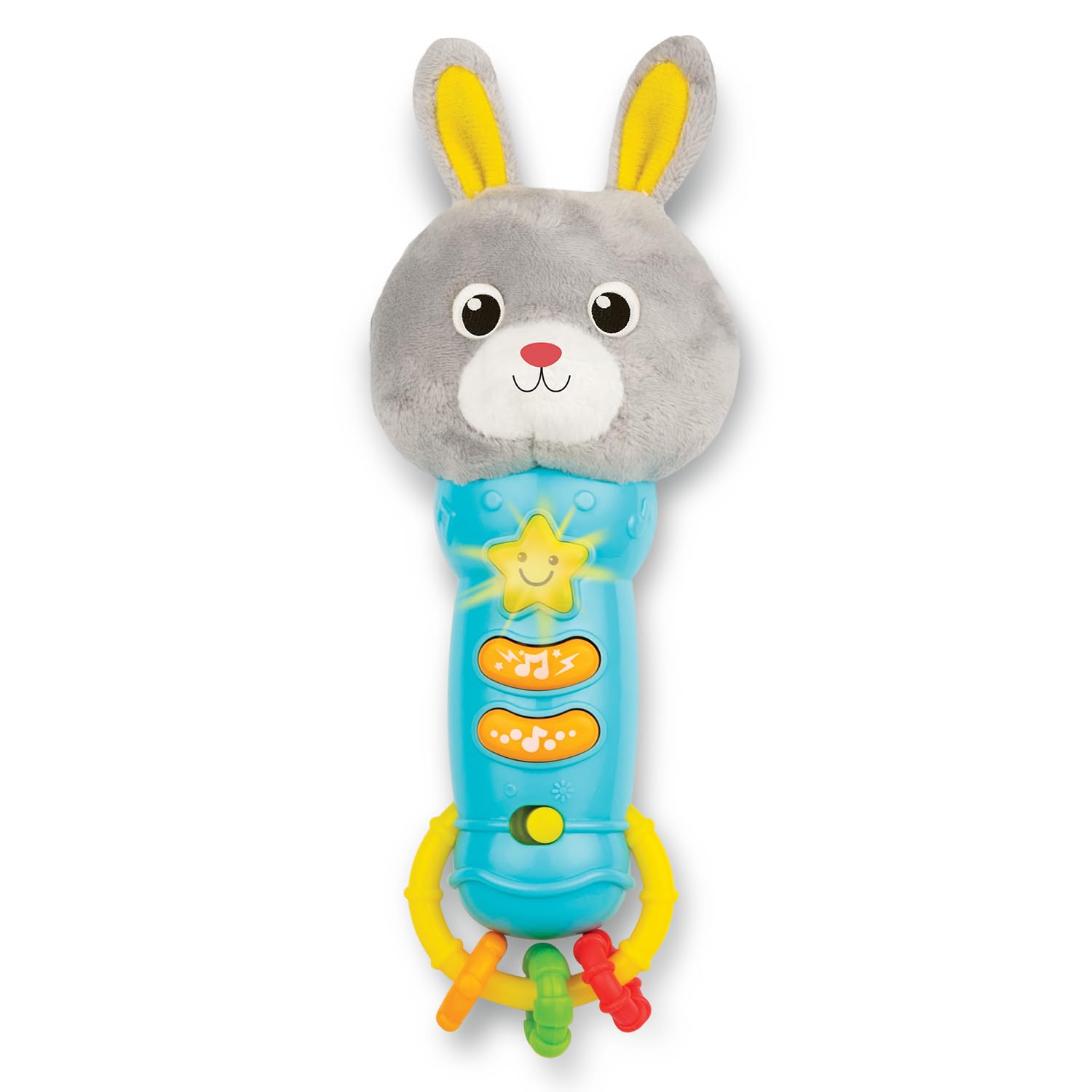 Photo 1 of Bambiya Bunny Baby Teething Toy for 6 Months and Up - Baby Teether, Rattle & Musical Toy with Lights, Fun Sound Effects - Baby Toy Gift for Ages 6 Months and Up
