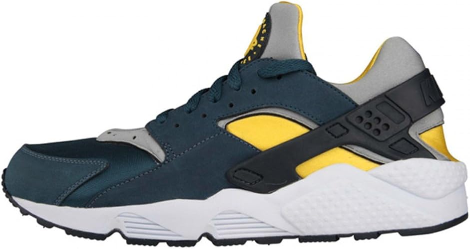 blue and yellow huaraches