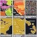 europe america map scratch off gold map scrape-off earth wall poster journal log stylish memory keeper for traveller