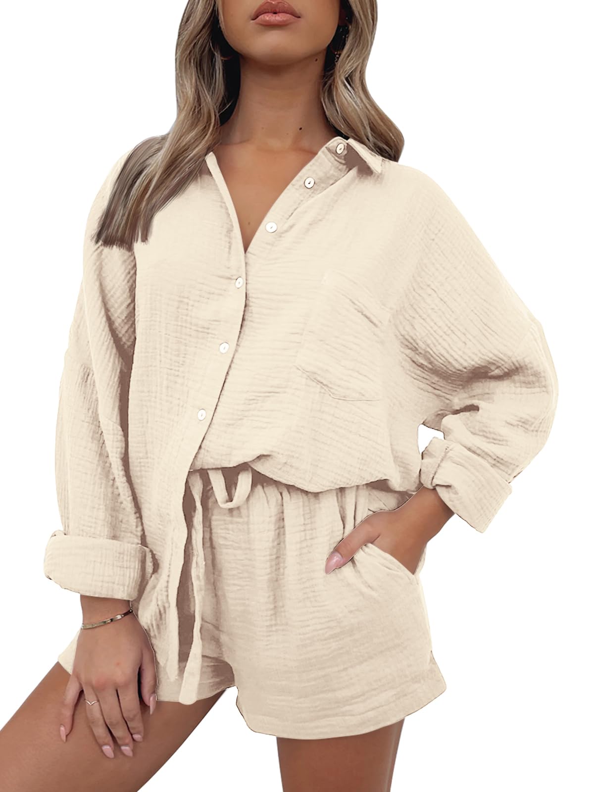 Zaria Two Piece Set - Beige