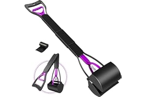 UPSKY 32'' Pooper Scooper for Large Small Dogs, Long Handle Dog Poop Scooper with Waste Bags, Portable Dog Poop Pick Up Tool, Folding Poop Scoop for Yard, Grass, Dirt, Gravel