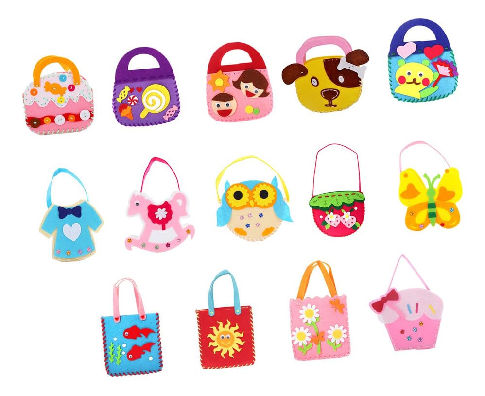 Kit 14 Bolsas Infantis De Costura Pré-escolar Montessori
