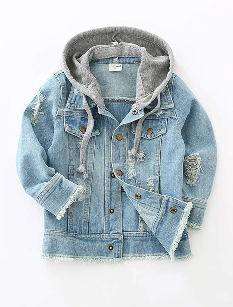 baby boy hooded denim jacket