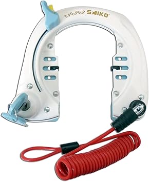 Amazon 斉工舎 Saiko Bt 17w サークルロック ホワイト 斉工舎 Saiko 自転車固定式ロック