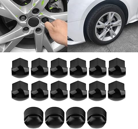 Amazon 車ホイールナット pcs 17mm 自動ハブ ねじ 保護 盗難防止 カバー キャップ Audi用 ナット 車 バイク