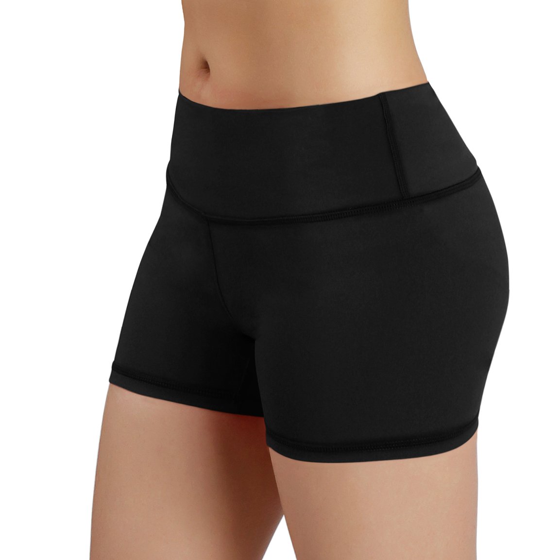 ODODOS Power Flex Yoga Shorts Women Tummy Control Workout Running