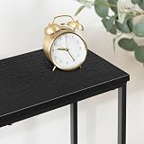 HOOBRO Console Table Slim Hallway Table Black Metal Frame 75x24x75cm view 8