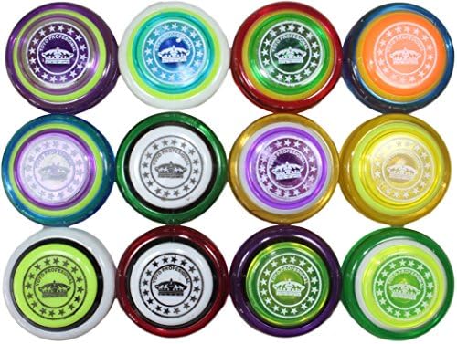 Plastic Professional Yoyos Made in Mexico (Set of 12, Assorted Colors) by Juguetes Wiwis