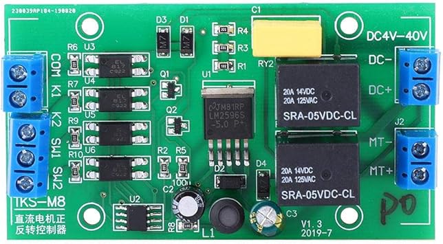 Amazon Co Jp Dc4 0v 40v Dcモーター正 逆回転コントローラーcw Ccwリバーシブルスイッチ回転コントローラーオプトカプラー分離干渉防止 Diy 工具 ガーデン