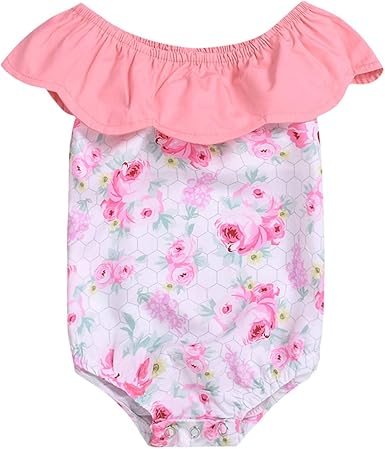 Puseky Body Bebe Fille A Volants Et Barboteuse Amazon Fr Vetements Et Accessoires