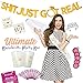 Ultimate Bachelorette Party Decorations Mega Value Kit - Tiara, Sash, Veil/Comb, Banner, Tattoos, Cups, Straws, Balloons, Party Games, Drinking Game - Bride To Be Bridal Shower - Party Supplies
