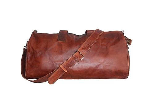 Echo Unisex Handmade Real Leather Duffel Bag Weekend Bag Tan Brown Duffle Bag
