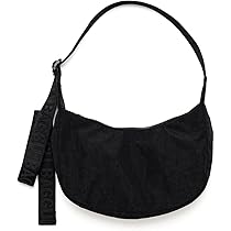 BAGGU ショルダーバッグ Small Nylon Crescent Bag ブラック Amazon.com: BAGGU Small Nylon Crescent Bag - Black 37
