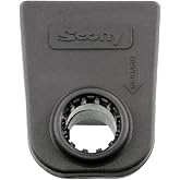 Scotty #243-BK Square Rail Mount, Black, Model:0243-BK | Works With All Scotty Post Mount Rod Holders