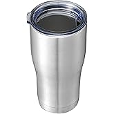 HASLE OUTFITTERS 20 oz Tumbler Bulk, Stainless Steel Tumblers with Lid, Vacuum Insulated Tumbler, Double Wall Tumbler Cup, coffee mugs, Stainless Steel, 1 Pack