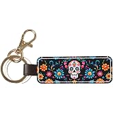 keluki Leather PU Keychain for Car Motorcycle Rectangular Holder for Women Men,3 inche