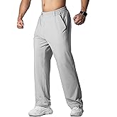 MAIKANONG Men's Lightweight Athletic Pants with Pockets Straight Leg Quick Dry Sweatpants Casual Gym Workout Pants