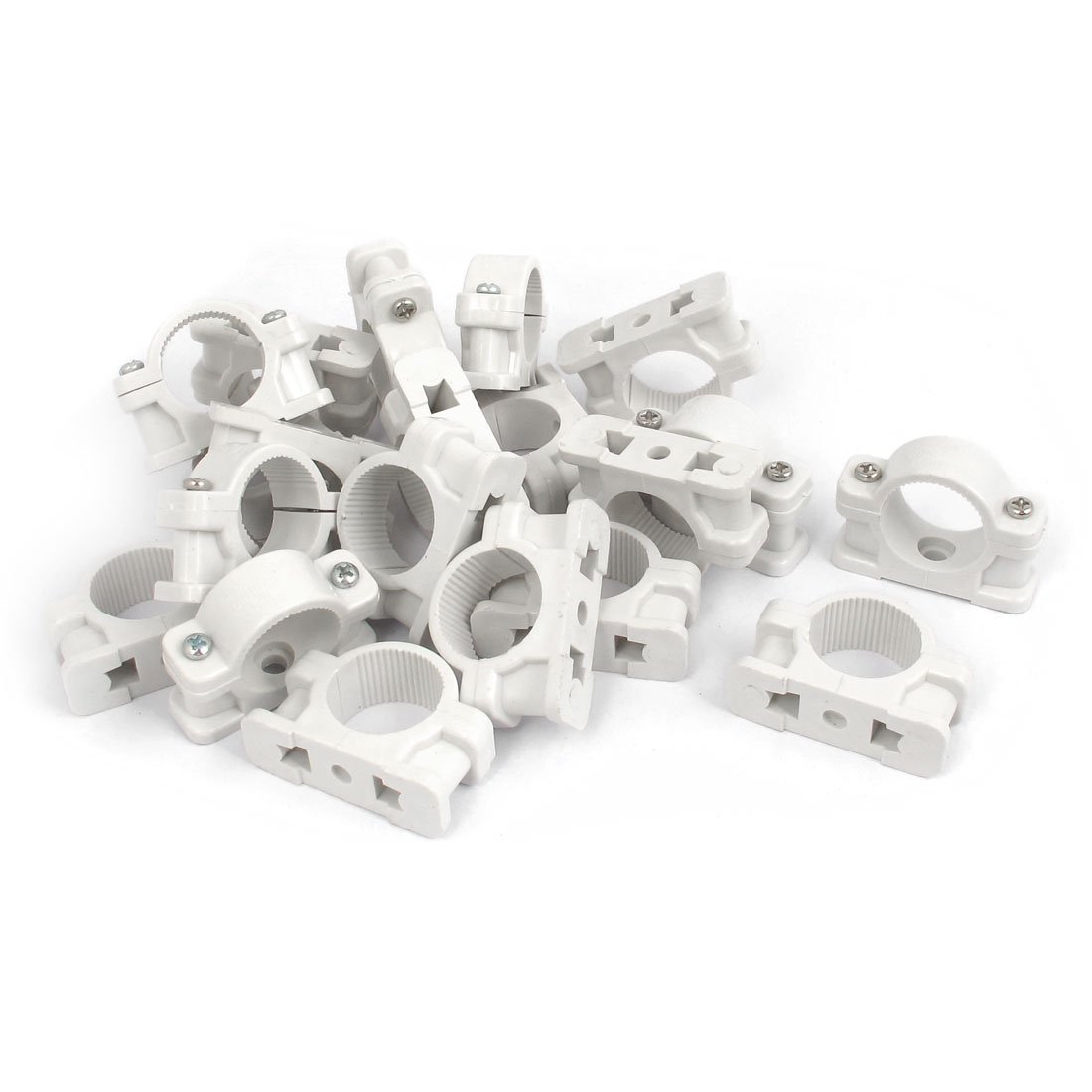 柔らかい Dealmux 25ミリメートルディアウォールは プラスチックパイプクリップクランプファスナーホワイトpcsをマウント B06xvl8zsk 激安特価 Www Epicerielideal Com